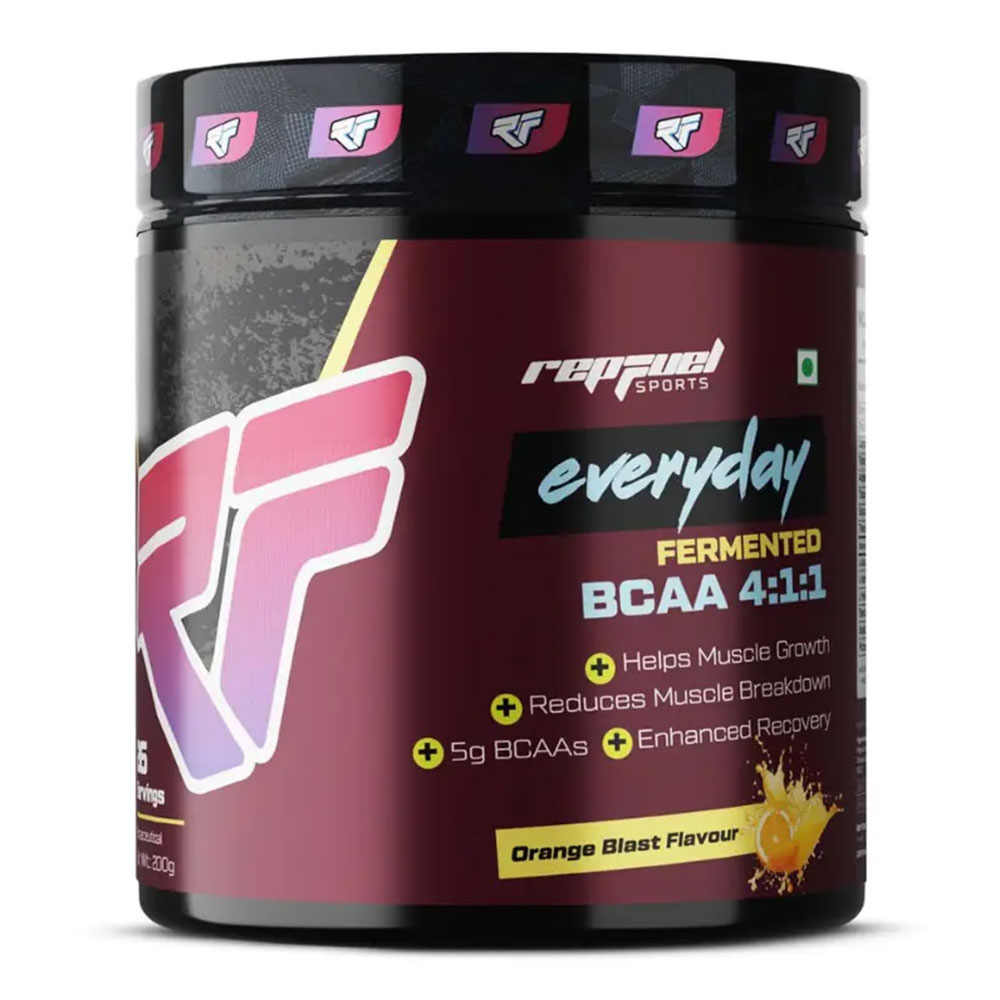1 - Repfuel Sports Everyday Fermented BCAA,  0.44 lb  26 Servings  Orange Blast 