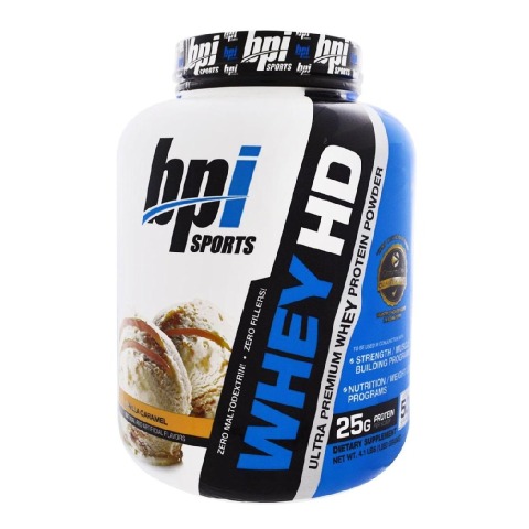 BPI Sports Whey-HD Ultra Premium, 4.1 lb Vanilla Caramel