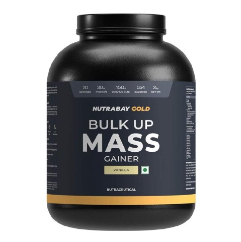 2 - Nutrabay Gold Bulk Up Mass Gainer,  6.6 lb  Vanilla 
