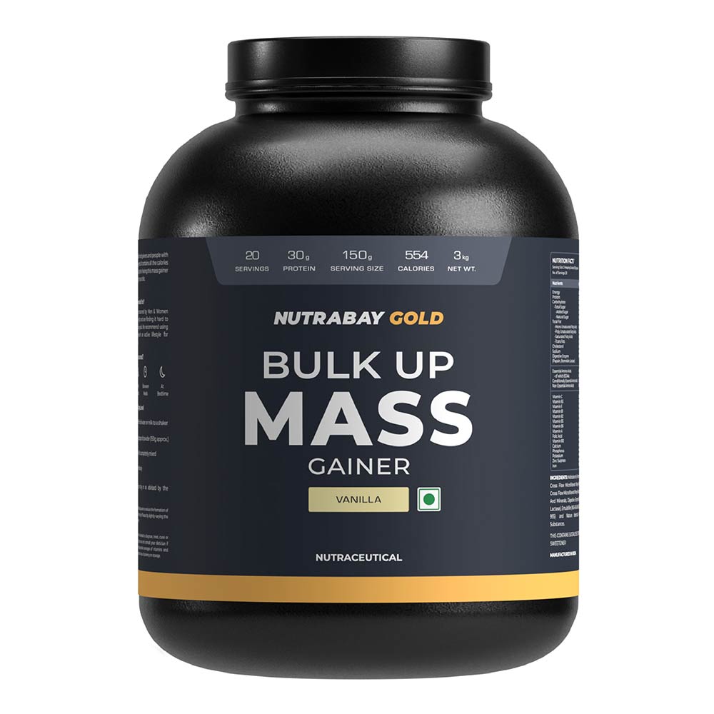 2 - Nutrabay Gold Bulk Up Mass Gainer,  6.6 lb  Vanilla 