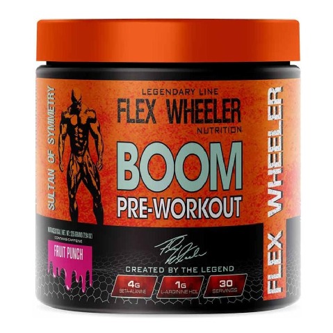 1 - Flex Wheeler Nutrition Boom Pre Workout,  0.50 lb  Fruit Punch 