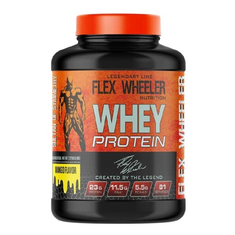 1 - Flex Wheeler Nutrition Whey Protein,  5 lb  Mango 