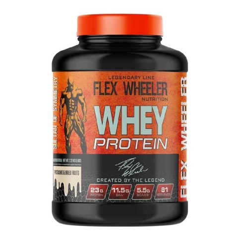 1 - Flex Wheeler Nutrition Whey Protein,  5 lb  Pistachio & Dried Fruits 