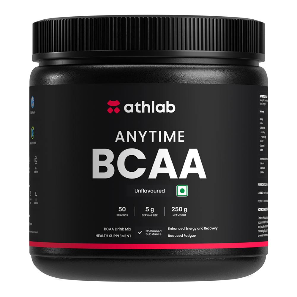 1 - Athlab Anytime BCAA,  0.55 lb  50 Servings  Unflavoured 