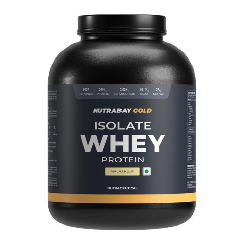 1 - Nutrabay Gold Isolate Whey Protein,  4.4 lb  Malai Kulfi 