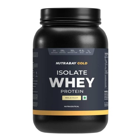1 - Nutrabay Gold Isolate Whey Protein, 2.2 lb Malai Kulfi