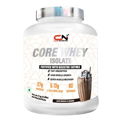 1 - Core Nutrition Core Whey Isolate,  4.4 lb  Cafe Mocha 