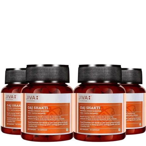 1 - Jiva Ayurveda Oaj Shakti (Pack of 4),  30 capsules 