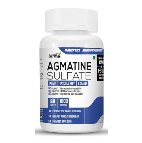 1 - NutriJa Agmatine Sulfate 1000mg,  60 capsules  Unflavoured 