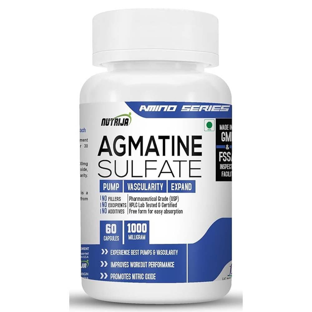 1 - NutriJa Agmatine Sulfate 1000mg,  60 capsules  Unflavoured 