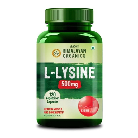1 - Vlado's Himalayan Organics L-Lysine 500mg,  120 veggie capsule(s) 