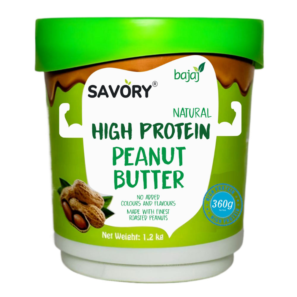 1 - Savory Natural High Protein Peanut Butter,  1.2 kg  Natural 