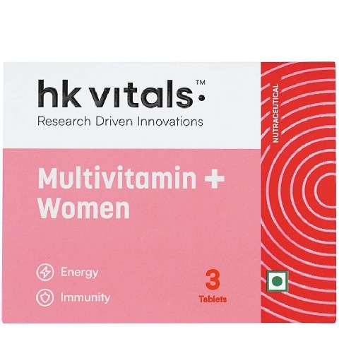 1 - HealthKart HK Vitals Multivitamin Plus Women,  3 tablet(s)  Unflavoured 