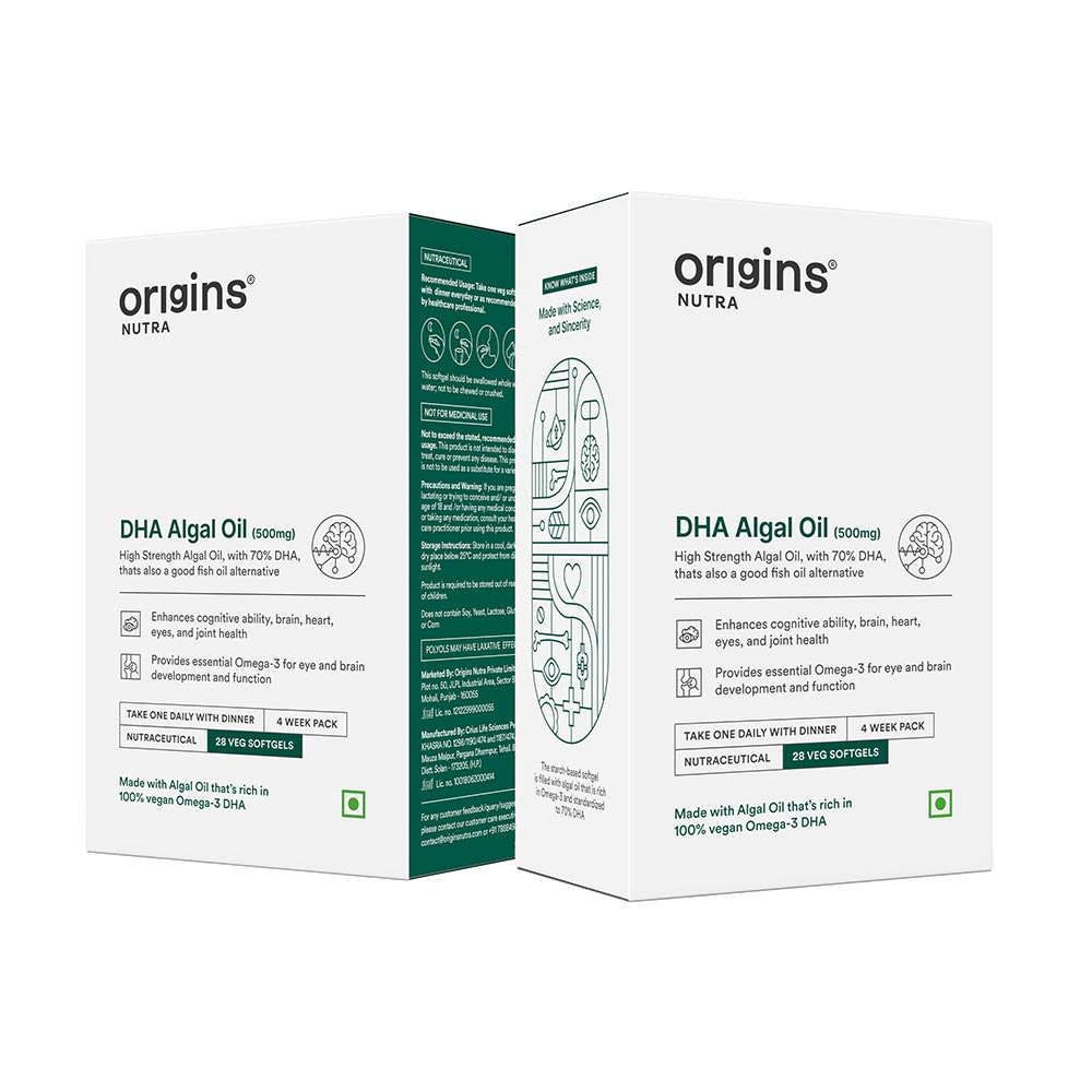 Origins Nutra DHA Algal Oil 500mg (Pack of 2),  28 softgels -picture-32