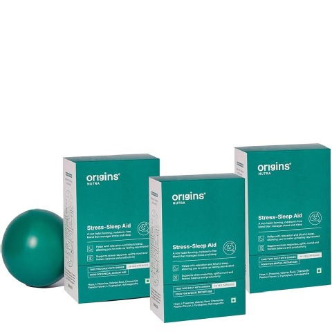 1 - Origins Nutra Stress-Sleep Aid (Pack of 3),  56 veggie capsule(s) 