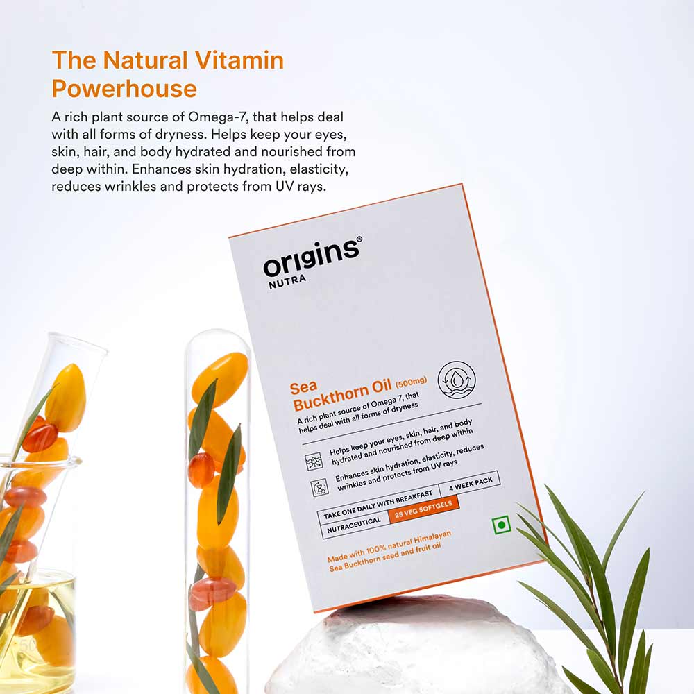 3 - Origins Nutra Sea Buckthorn Oil 500mg (Pack of 3),  28 softgels 
