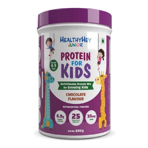 1 - HealthyHey Junior Protein Powder for Kids 4-9 Years,  500 g  Chocolate 