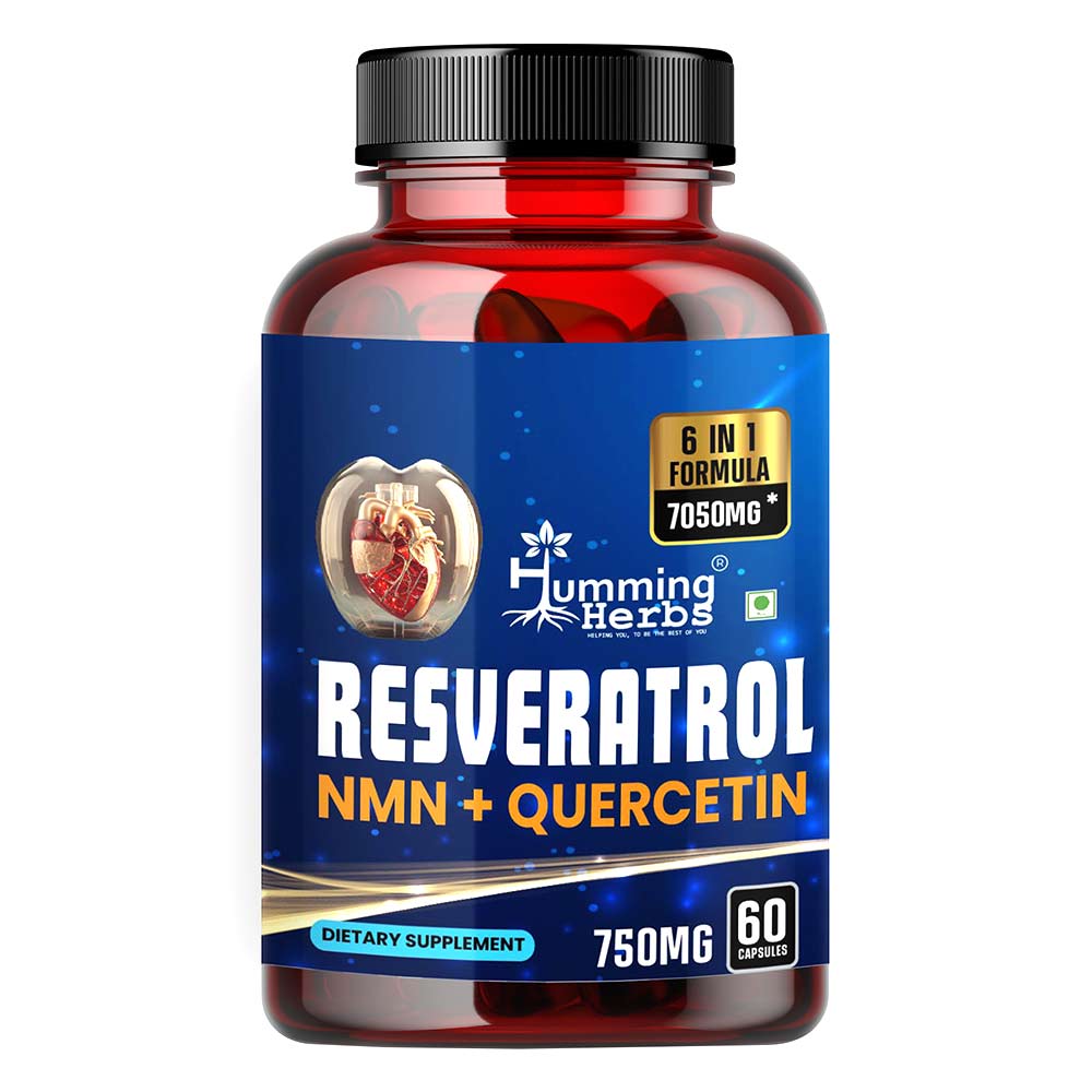 3 - Humming Herbs Resveratrol NMN + Quercetin,  60 capsules 