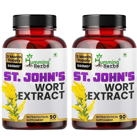3 - Humming Herbs St. John's Wort Extract,  180 capsules 