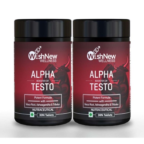 1 - WishNew Wellness Alpha Booster of Testo,  30 tablet(s)  Unflavoured (Pack of 2) 