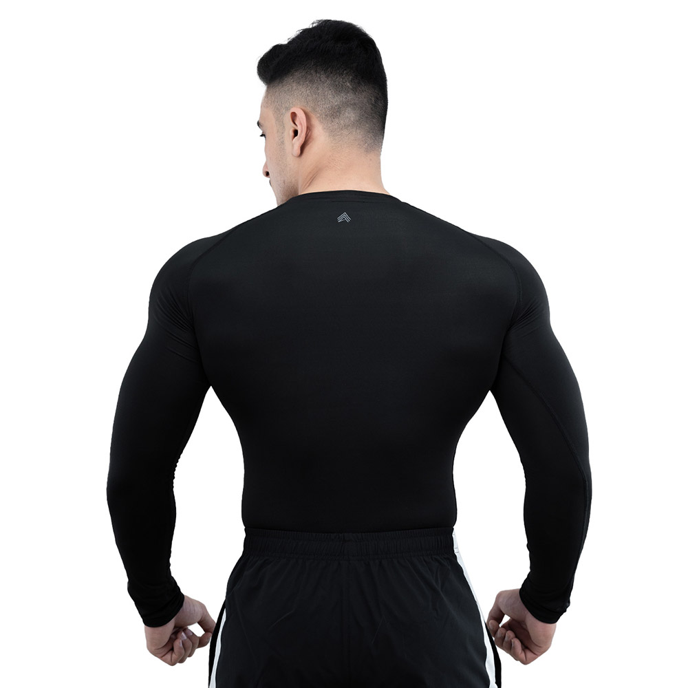 4 - Athflex Men's Full Sleeve Edge Compression T-Shirt,  Medium  Black 
