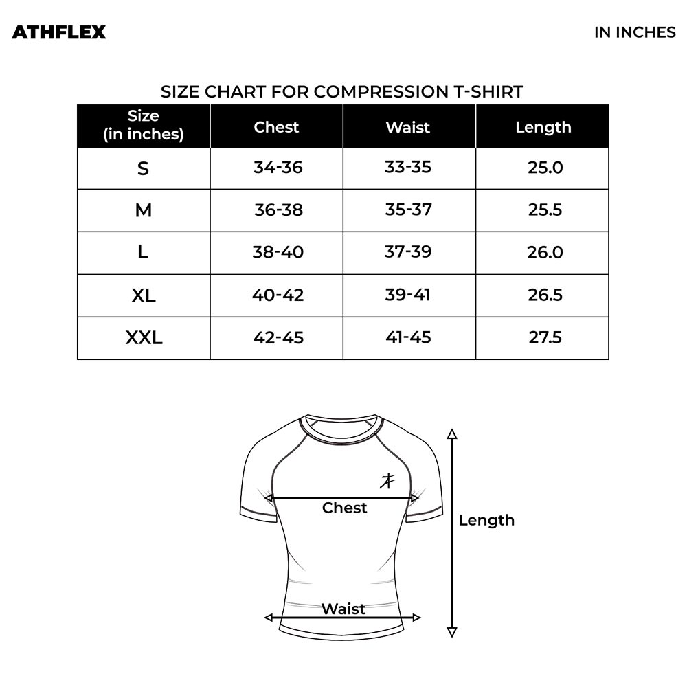 7 - Athflex Men's Full Sleeve Ace Compression T-Shirt,  XXL  Black 
