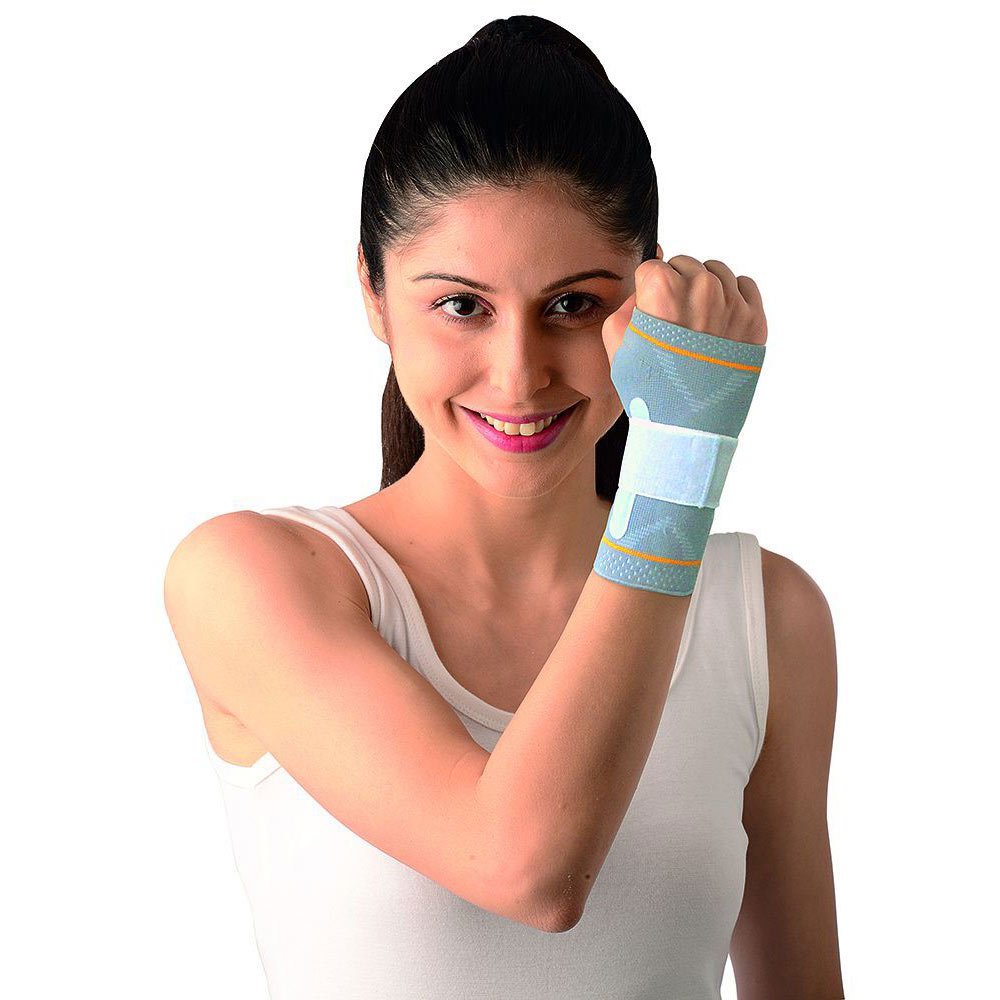 Vissco Platinum Wrist Splint Binder with Silicone Pressure Pad, Grey Right (XL) at Best Price in