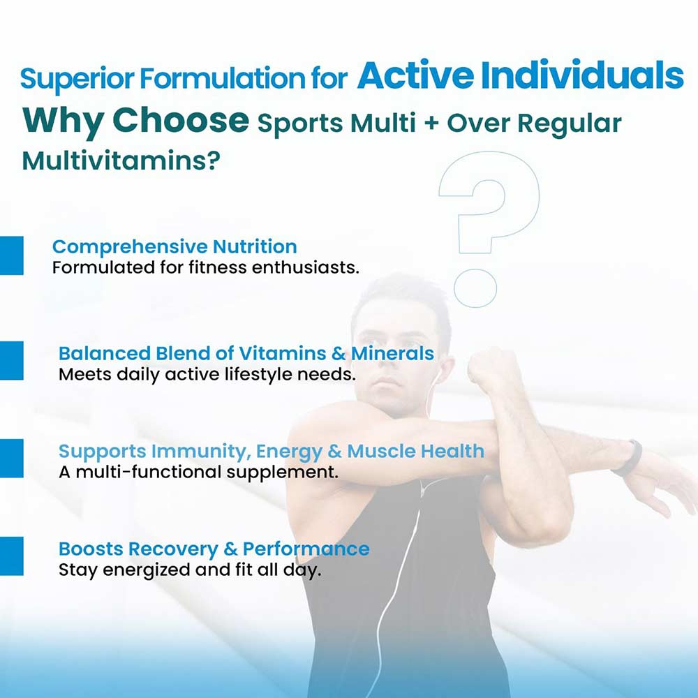 4 - Vaamveda Sports Multi+,  60 tablets  Unflavoured 
