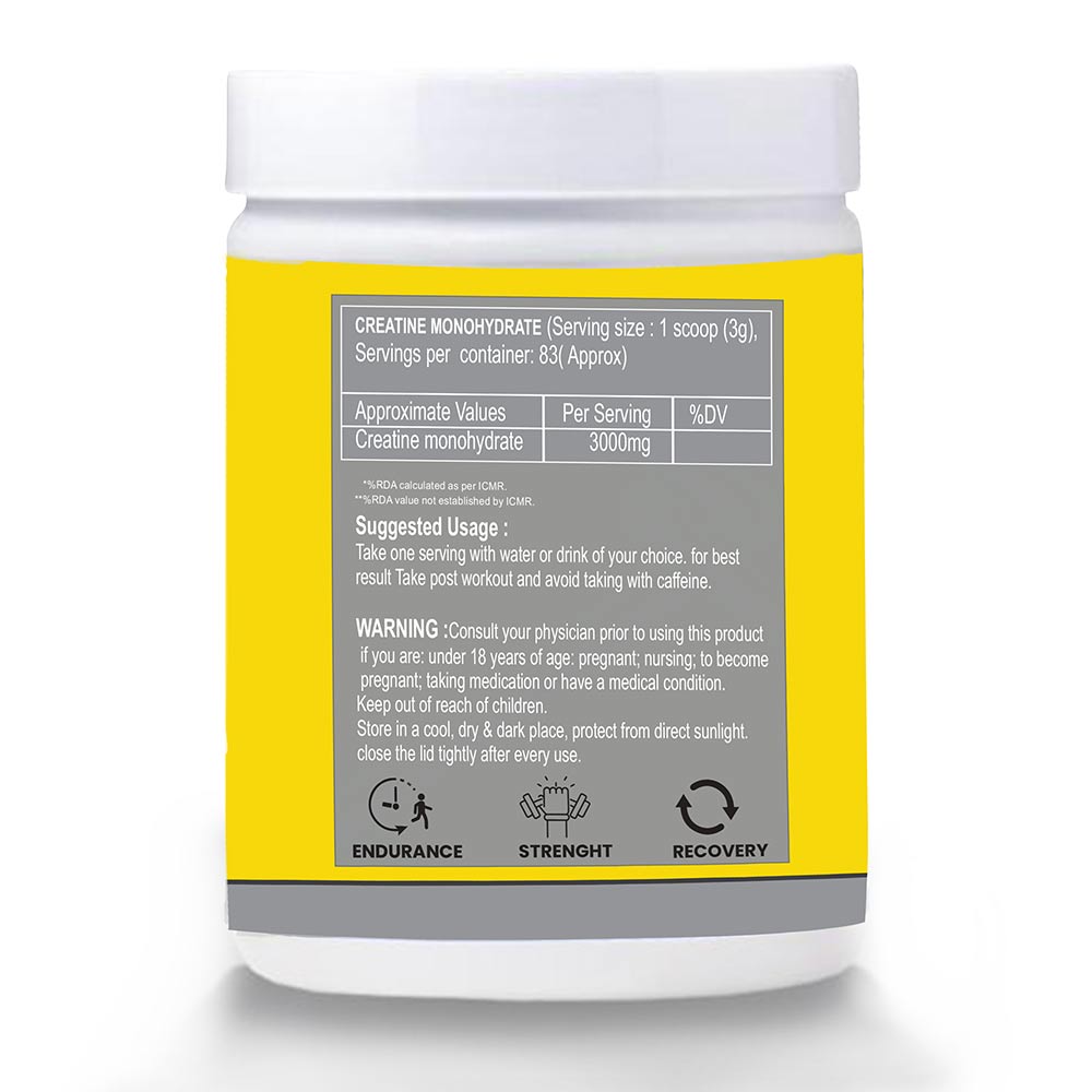 2 - Muscle Performance Creatine Monohydrate,  Unflavoured with Steel Shaker  0.55 lb 
