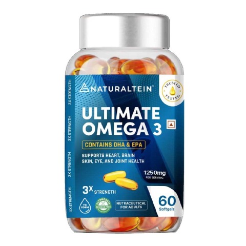 1 - NATURALTEIN Triple Strength Ultimate Omega 3,  60 softgels 