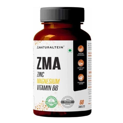 1 - NATURALTEIN ZMA (Zinc Magnesium Vitamin B6),  60 tablet(s)  Unflavoured 