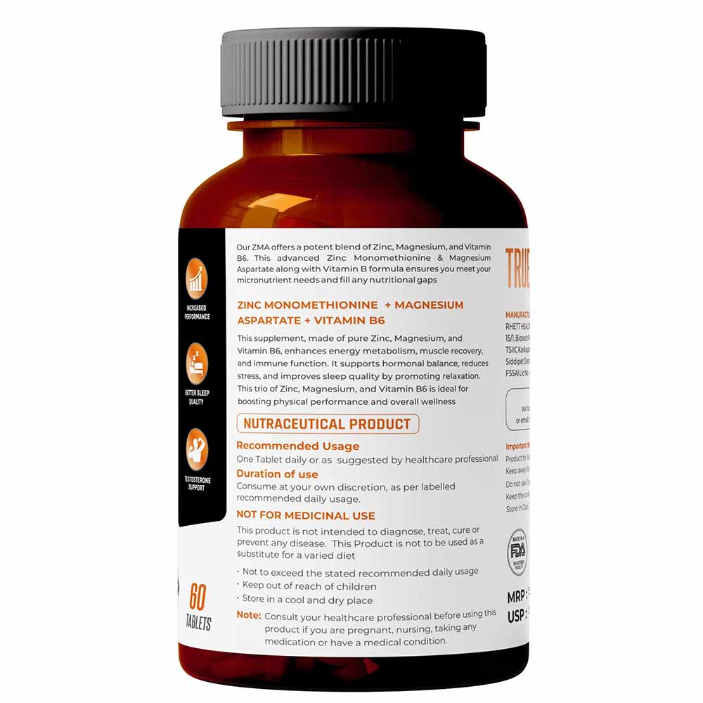 4 - NATURALTEIN ZMA (Zinc Magnesium Vitamin B6),  60 tablet(s)  Unflavoured 