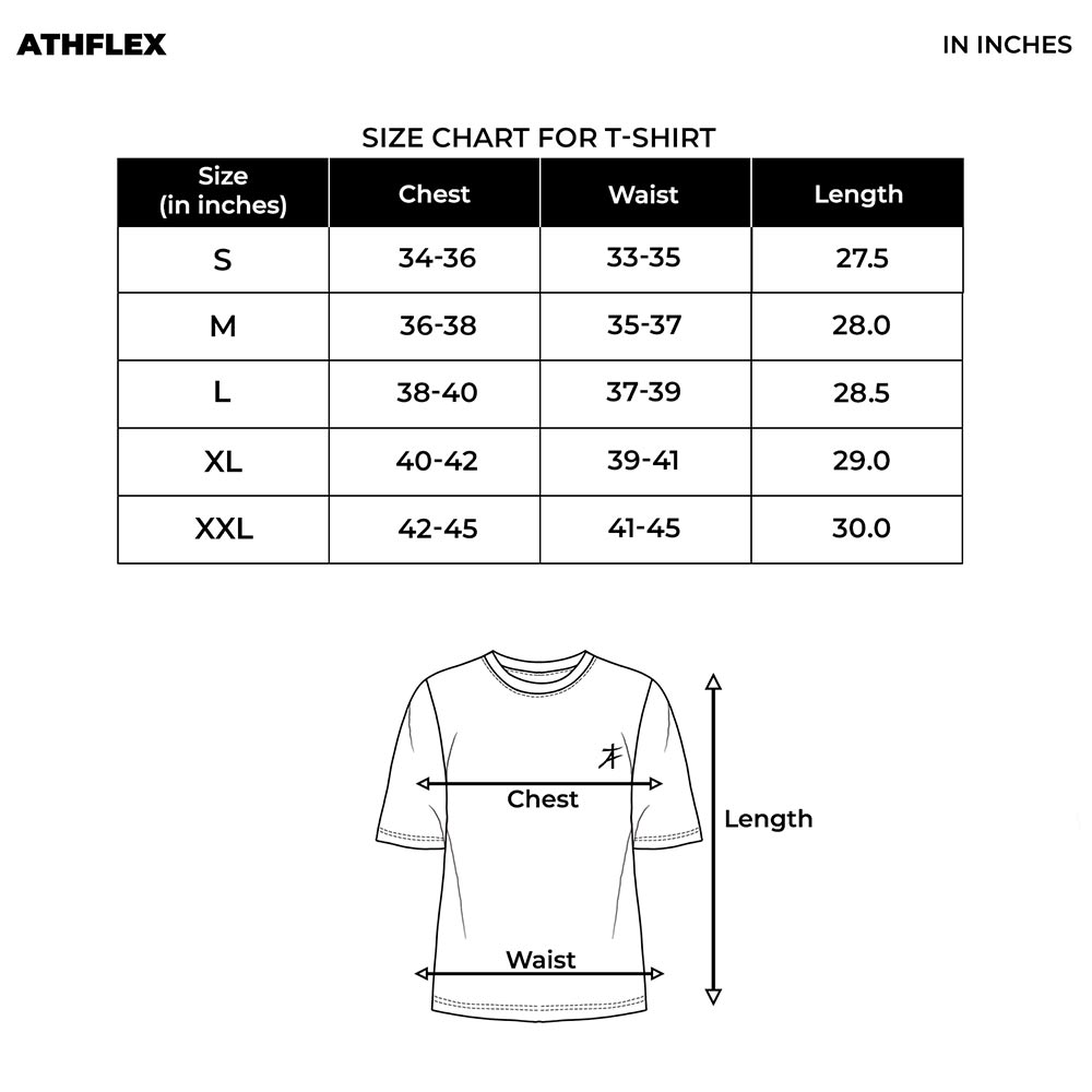 7 - Athflex Men's Round Neck Body Fit Textured T-Shirts,  Small  Black 
