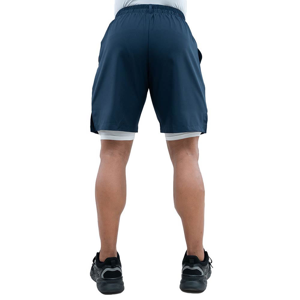 5 - Athflex Men's Nylon-Spandex Workout 2in1 Shorts,  Medium  Blue 