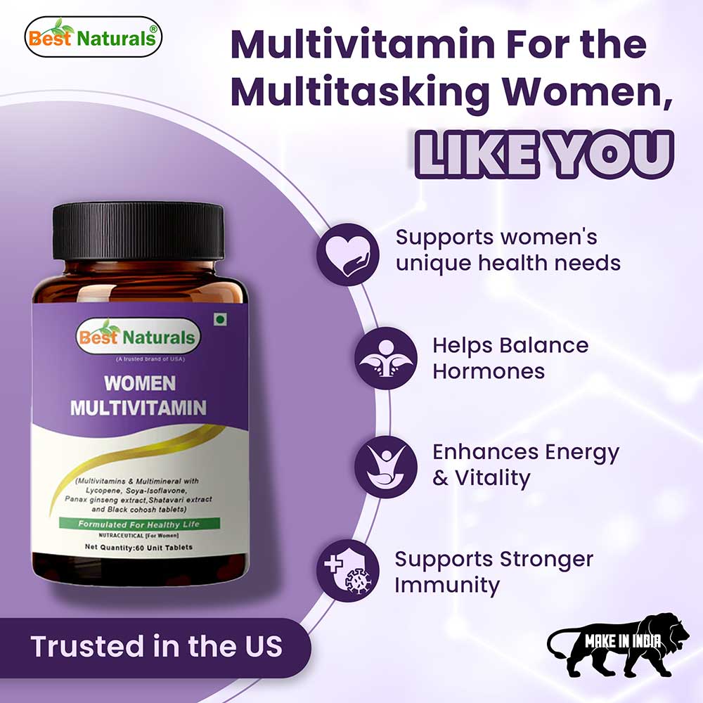 1 - Best Naturals Women Multivitamin,  60 tablet(s)  Unflavoured 