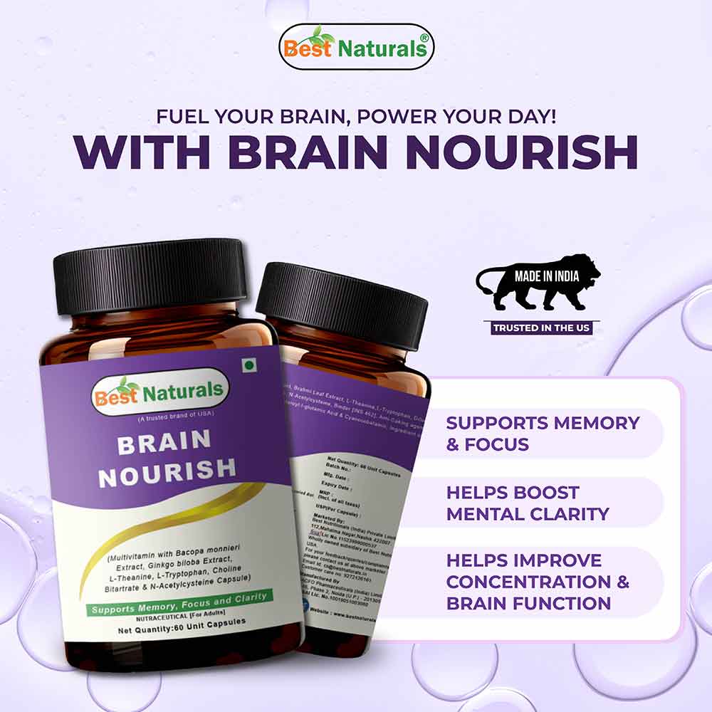 1 - Best Naturals Brain Nourish,  60 capsules 