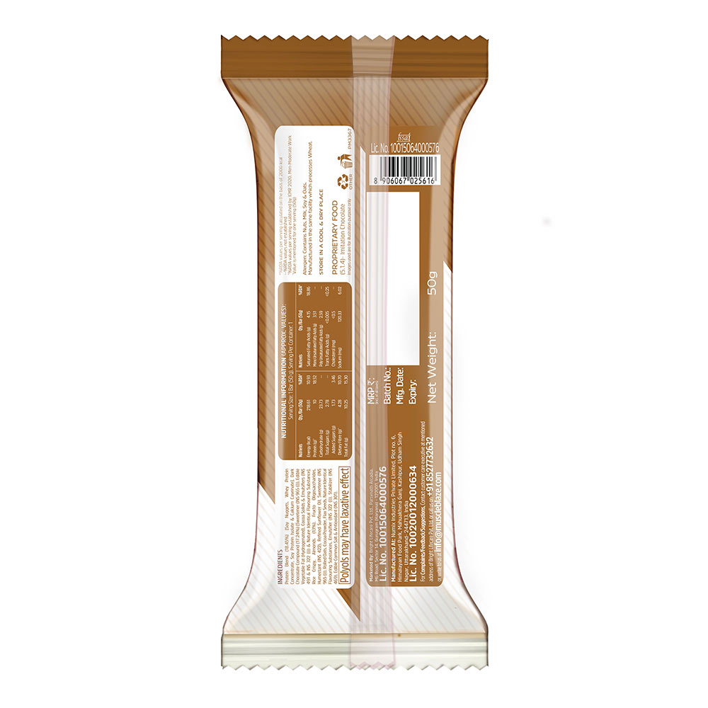 1 - MuscleBlaze Protein Bar (10 gm Protein),  1 bar(s)  Choco Almond 