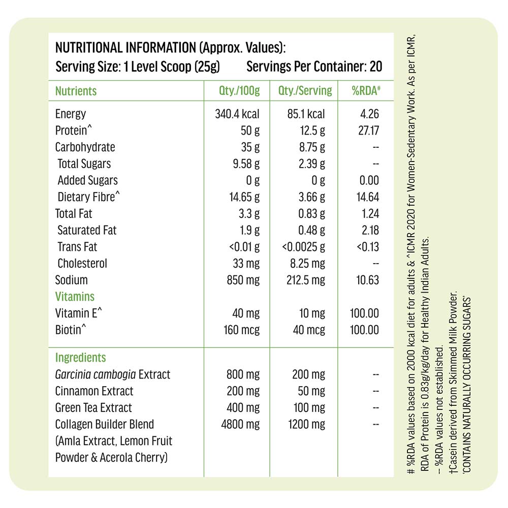 9 - HK Vitals Protein for Women,  1.1 lb  Chocolate, 100% VEG