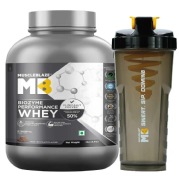 MuscleBlaze Biozyme Performance Whey- 4.4 lb Rich Chocolate with Shaker