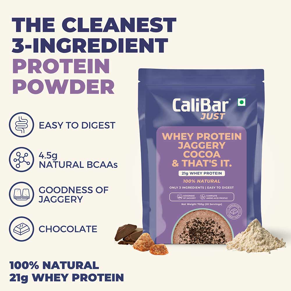 1 - Calibar Just Whey Protein,  1.54 lb  Chocolate 