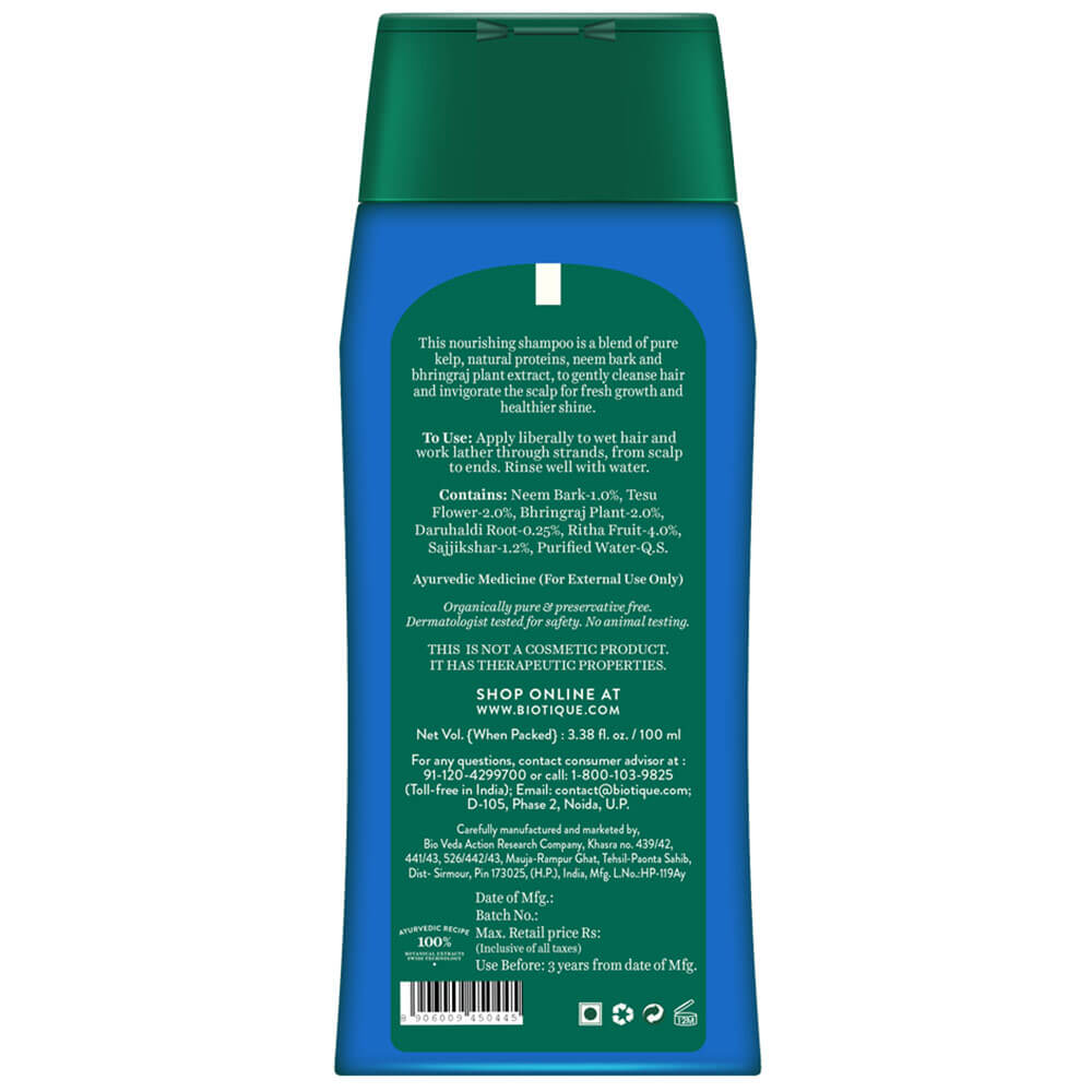 2 - Biotique Bio Kelp Protein Shampoo,  100 ml  Intensive Hair Growth Treatment 