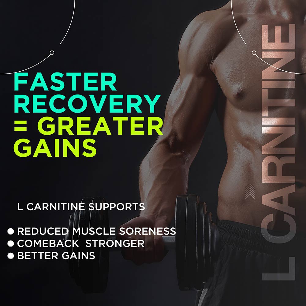 4 - Health Veda Organics L-Carnitine L-Tartrate,  60 capsules  Unflavoured 