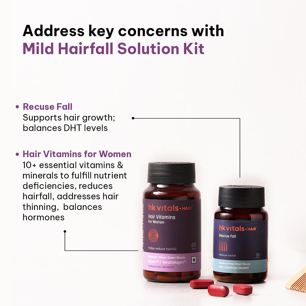 4 - HK Vitals Hair Regrowth Solution Kit,  Women  Mild
