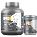 MuscleBlaze Biozyme Performance Whey 2 kg & Creatine Monohydrate CreAMP 0.55 lb Combo