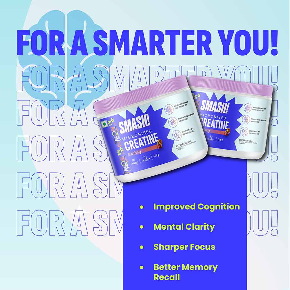 4 - Smash Micronised Creatine Monohydrate,  Fruit Frenzy  0.71 lb