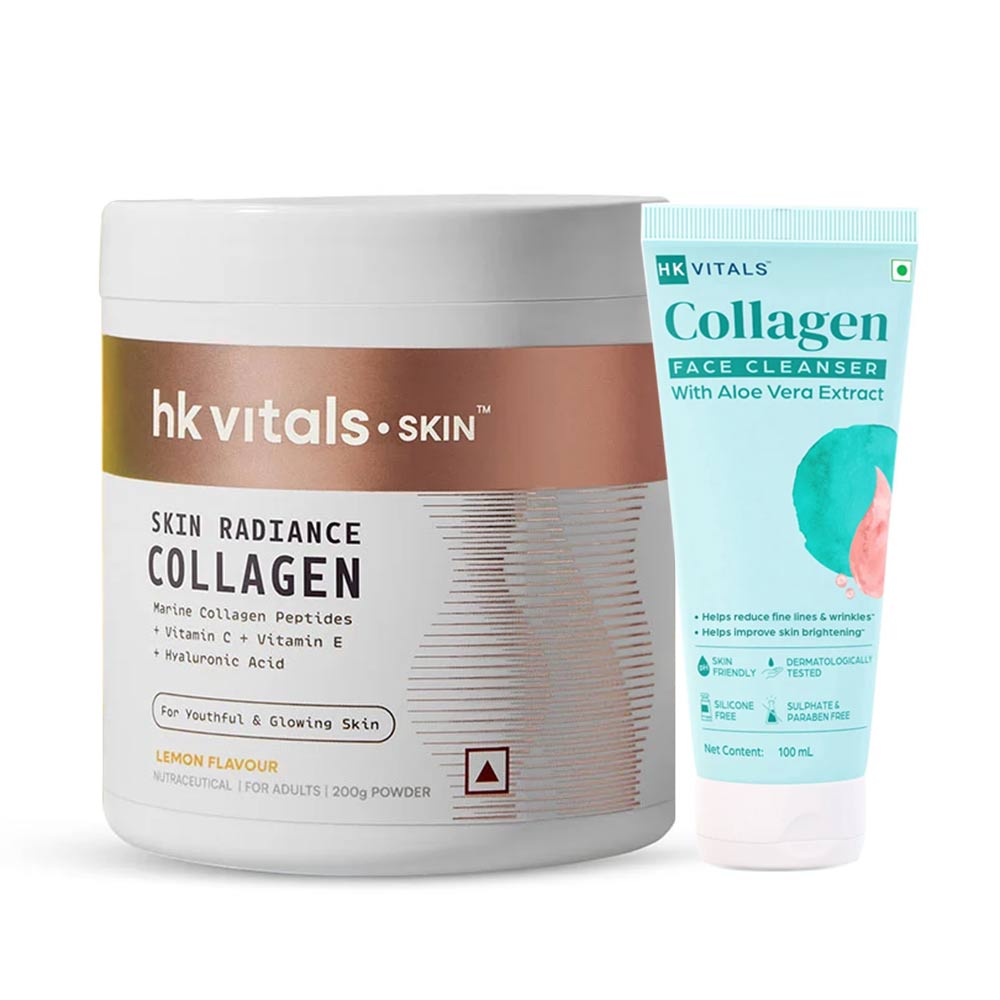 HK Vitals Skin Radiance Collagen 100 g Lemon & Face Cleanser 100 ml Combo