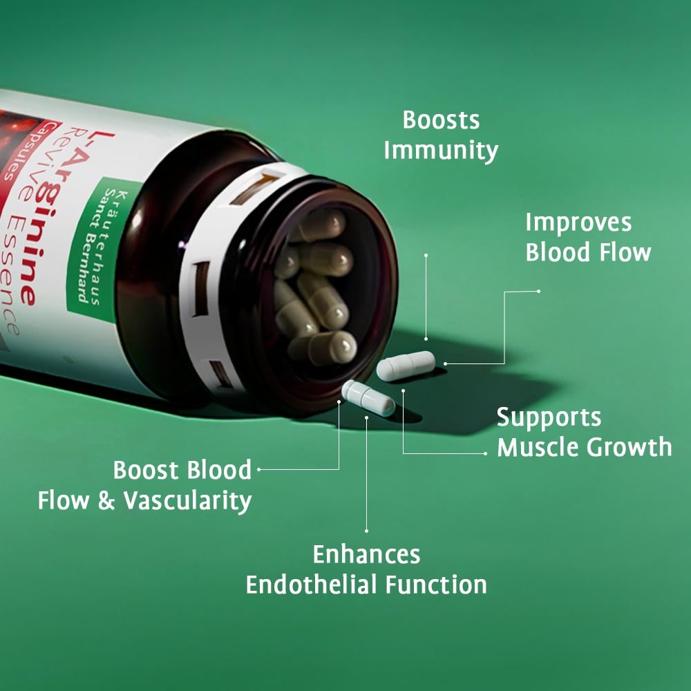 4 - Krauterhaus Sanct Bernhard L-Arginine,  60 capsules 