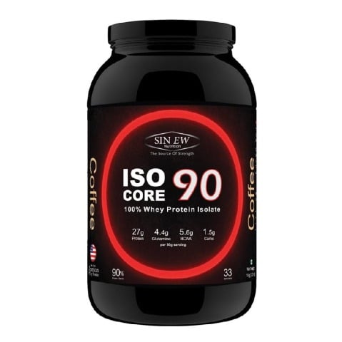 Sinew Nutrition Isocore 90 100% Whey Protein Isolate, 2.2 lb Coffee