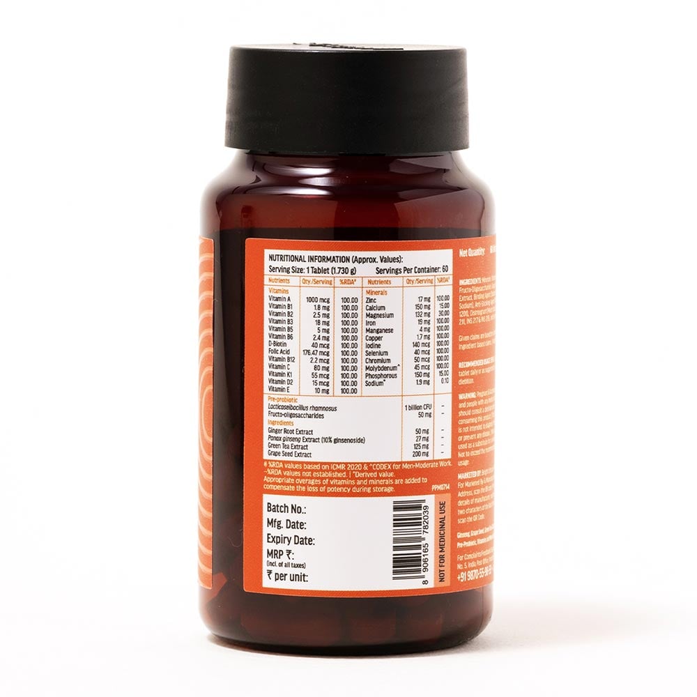 8 - HK Vitals Multivitamin Plus Men,  60 tablet(s)  Unflavoured