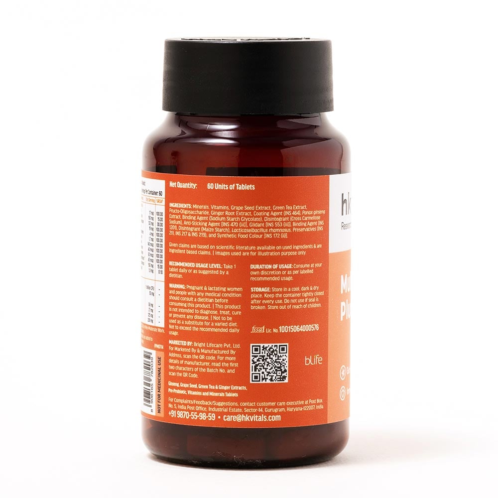 9 - HK Vitals Multivitamin Plus Men,  60 tablet(s)  Unflavoured